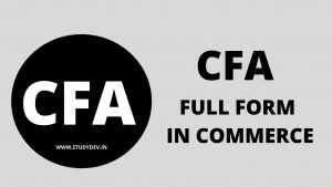 CFA Full Form
