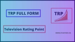 Trp Full Form - In Income Tax, Television and Medical