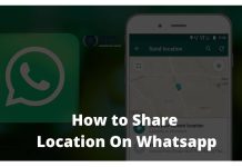 How to Share Location in Whatsapp